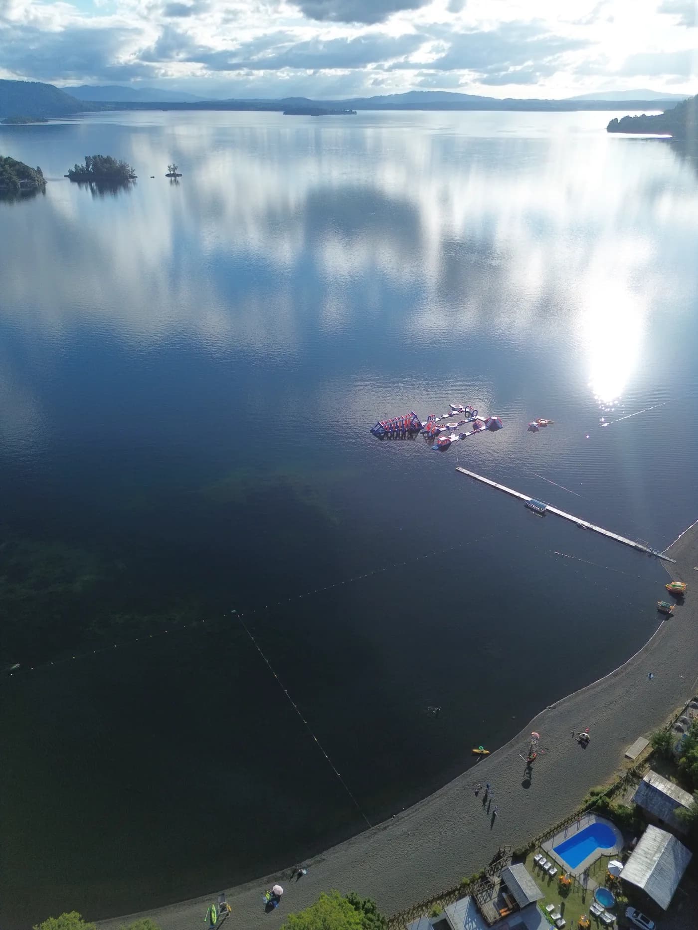 Orilla del lago Calafquén